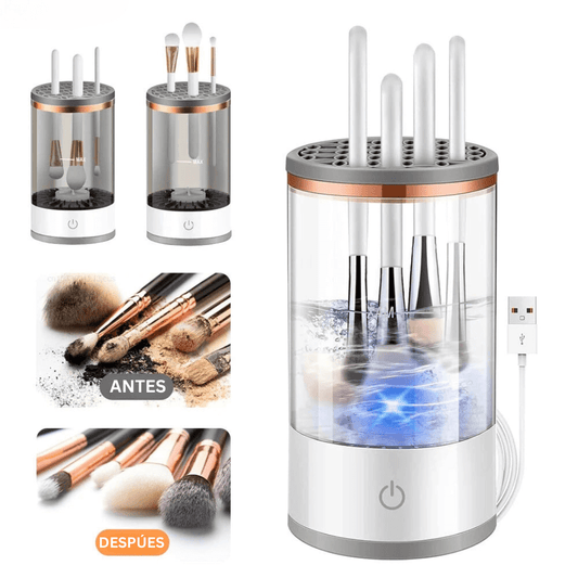 Limpiador Eléctrico de Brochas de Maquillaje - Limpia hasta 3 a 4 Brochas a la vez