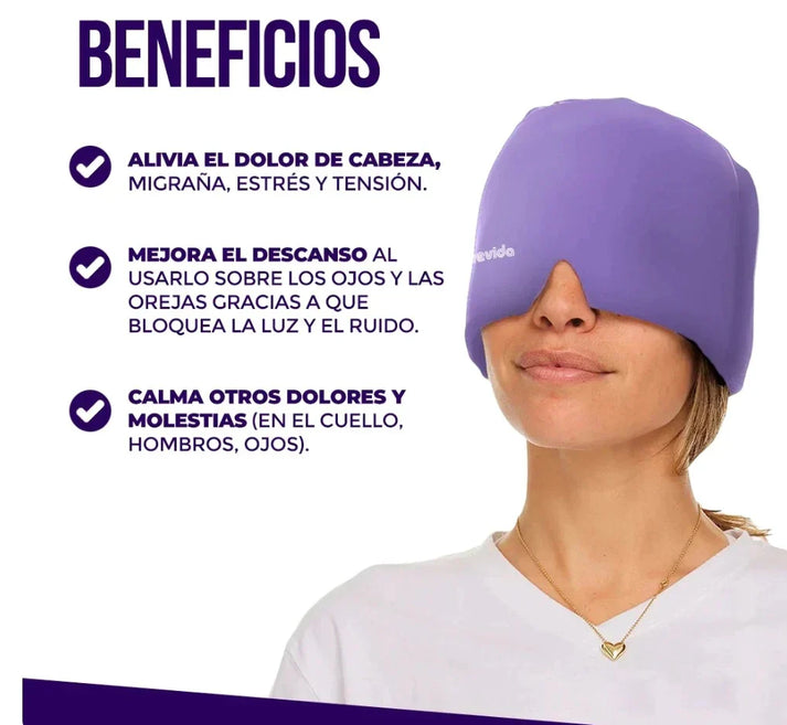 Gorro Terapéutico Para el Dolor de Cabeza y Migraña
