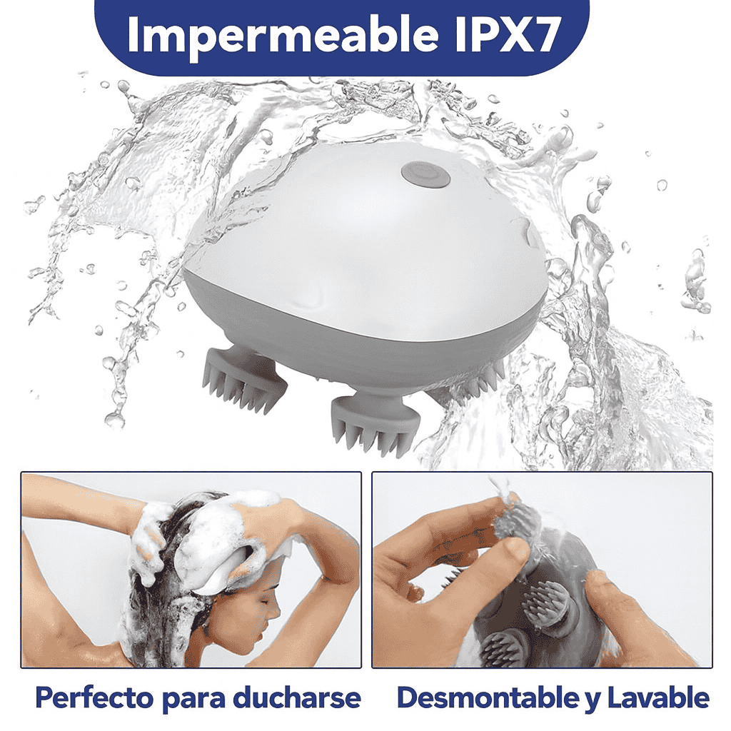 Masajeador Inteligente MildCares Para el Cuero Cabelludo y Cuerpo, Relajación y Alivio del Estrés