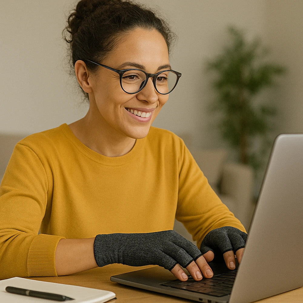 Guantes de compresión para artritis y artrosis - Comodidad y Alivio