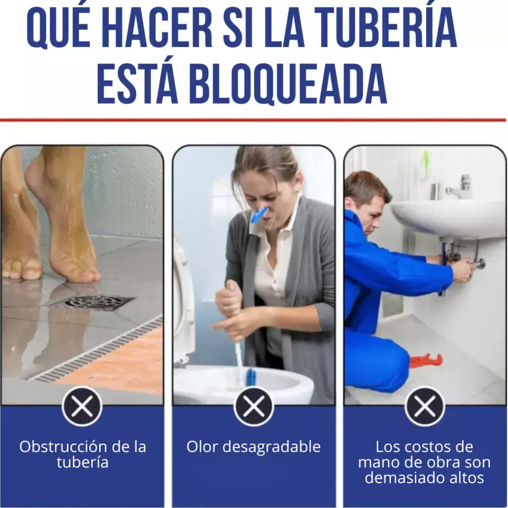 Limpiador de tubería en Polvo Wild Tornado - Limpia, Drena y Destapa