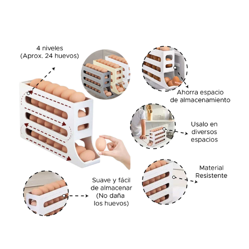 Despídete del Desorden: Tus Huevos Siempre Seguros y Organizados
