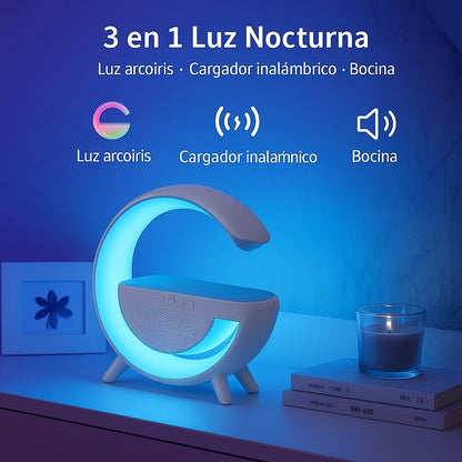 Lampara Led Tipo G con Cargador y Bocina