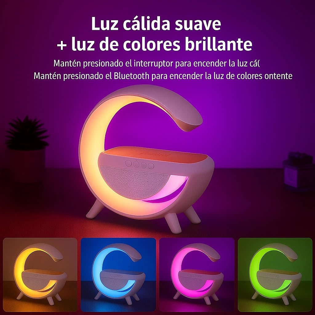 Lampara Led Tipo G con Cargador y Bocina