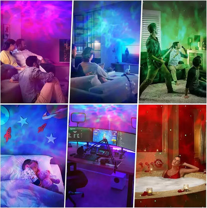 Proyector Astronauta Sentado de Estrellas y Galaxia en el Techo