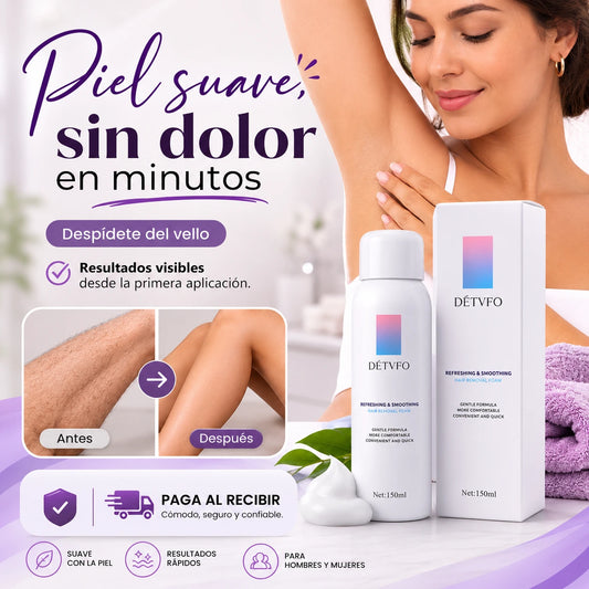 Espuma Depilatoria Natural e Indoloro para Mujeres y Hombres