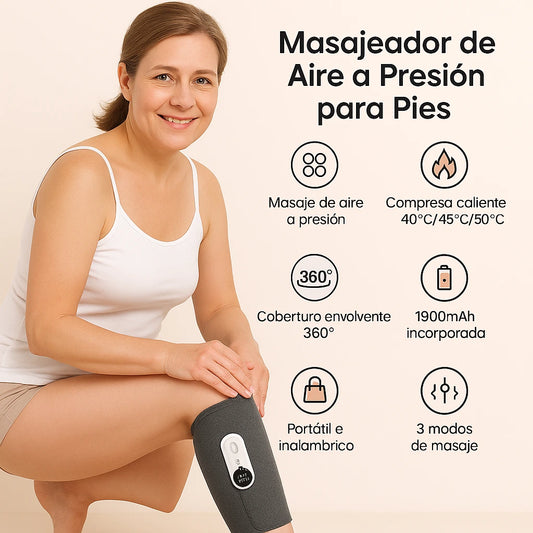 Masajeador de piernas para mejorar la circulación y aliviar el dolor