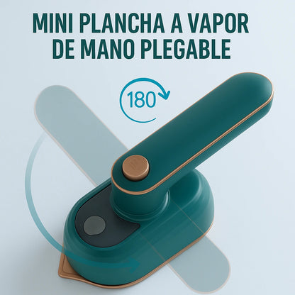 Mini Plancha a Vapor de Mano Plegable