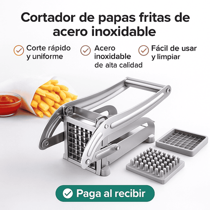 Cortadora Profesional de Papas Fritas y Vegetales (Acero Inoxidable)