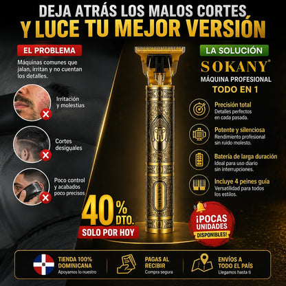 Maquina de Afeitar y Recortar Inalámbrico