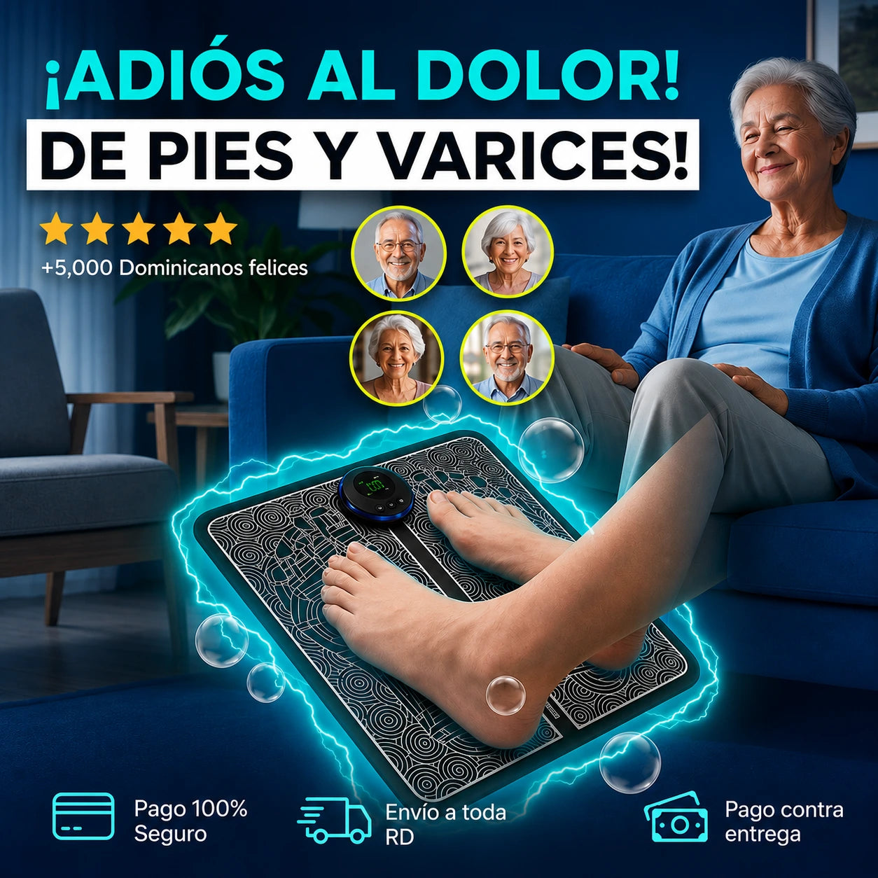 Masajeador EMS de Pies | Para un Alivio Duradero Del Dolor de Pies