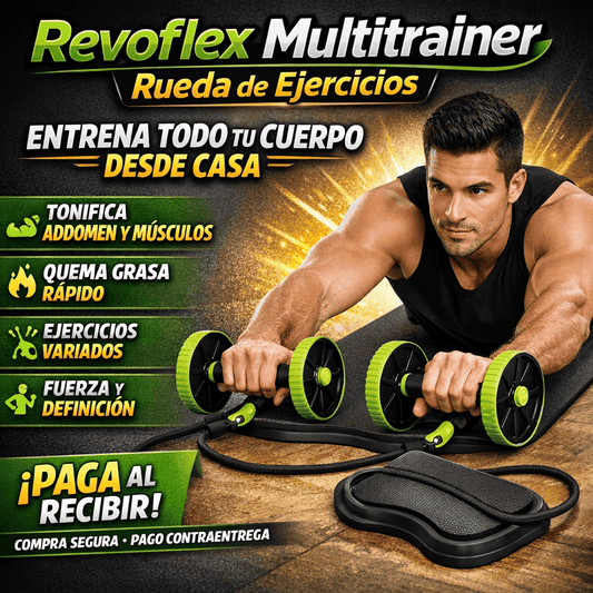 Rueda de Ejercicios Revoflex Multitrainer - Para Entrena Todo tu Cuerpo desde Casa